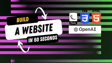 How to Create a Website with ChatGPT in 60 Seconds - #OpenAI #ChatGPT #Flask Tutorial