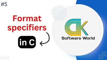 Format specifiers in C | Tamil | DK - Software World