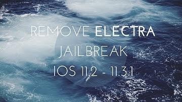 How to unjailbreak IOS 11.2 - 11.3.1 | Delectra