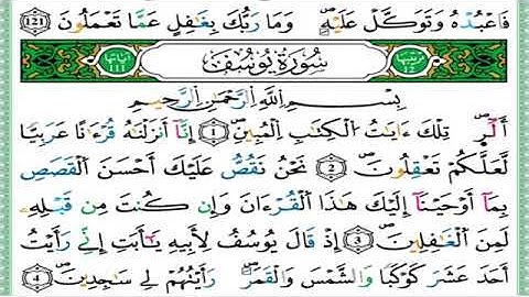 الحزب 24 وإلى مدين سورة هود يوسف قراءة سريعة للمراجعة والتكرار تثبيت الحفظ برواية ورش على وقف الهبطي