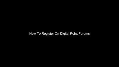 How to Register on Digital Point Forums