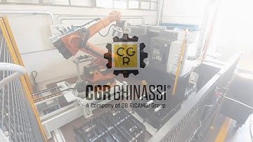 New robotic loading system Working Center, performing pins and shafts turning operations