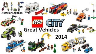 Lego City Great Vehicles 2014 Compilation of all Sets - Lego Speed Build Review