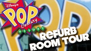 POP CENTURY RESORT - REFURBISHED ROOM TOUR & REVIEW - DISNEY WORLD