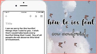 how to ios font on android phone(oppo user only)