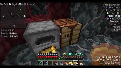 Minecraft 1.15 Client Crafting Netherite Ingot On A 1.16 Server