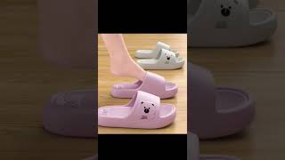 Cute Cartoon Bear Slippers 🐻 Soft & Comfortable Sliders 💖 #shorts #darazfinds