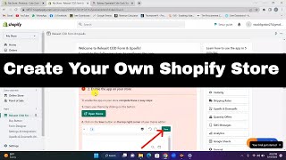 Create Your Own Shopify Store | Design A Shopify Store In 10 Minutes | Stepbystep tutorial