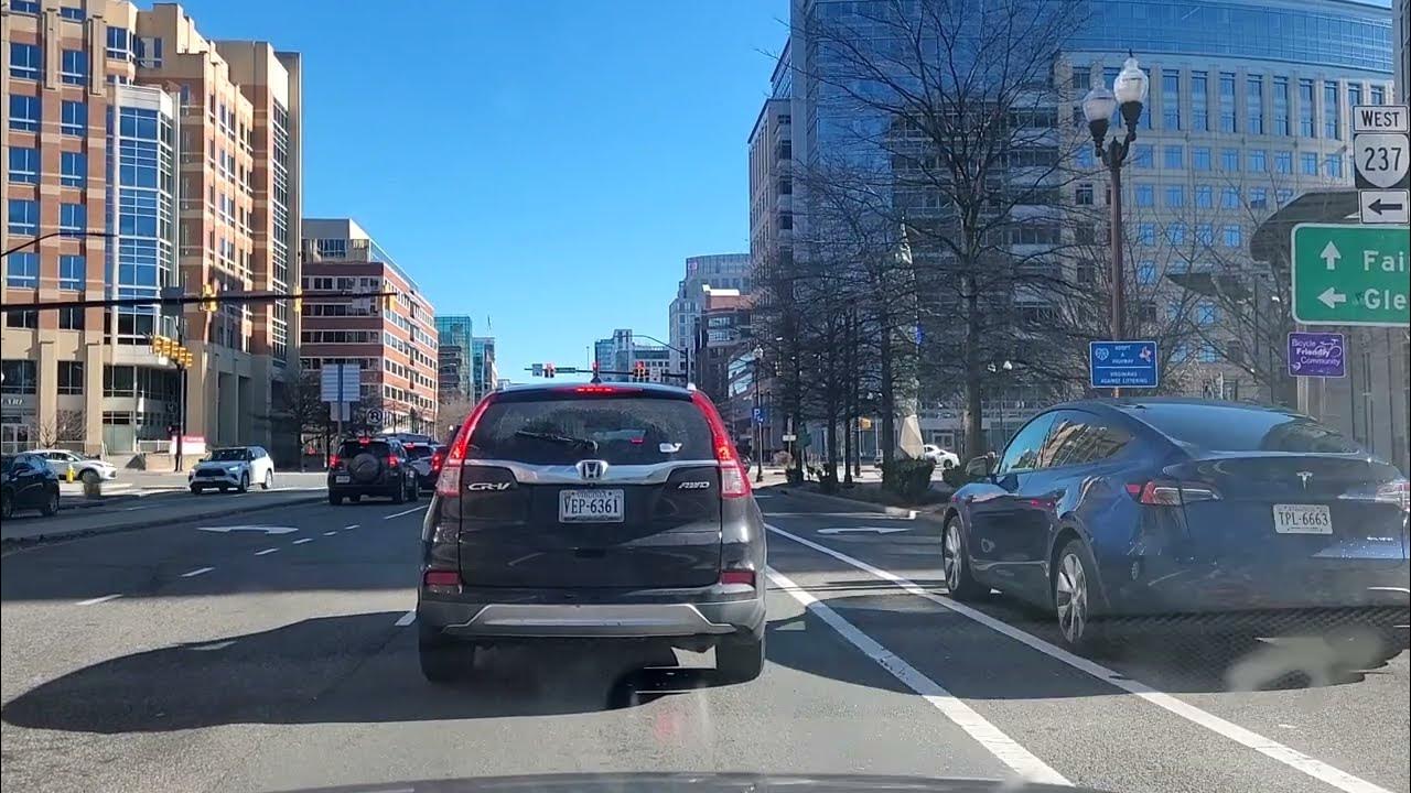 Northern Virginia Road Trip Drive from Chantilly, VA to Arlington, VA