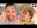 ARGENTINO 🇦🇷ADIVINANDO FRASES DOMINICANAS 🇩🇴Ft. DUSTIN LUKE | Doralys Britto
