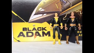 Black Adam from Spinmaster 2022 and Mattel 2008