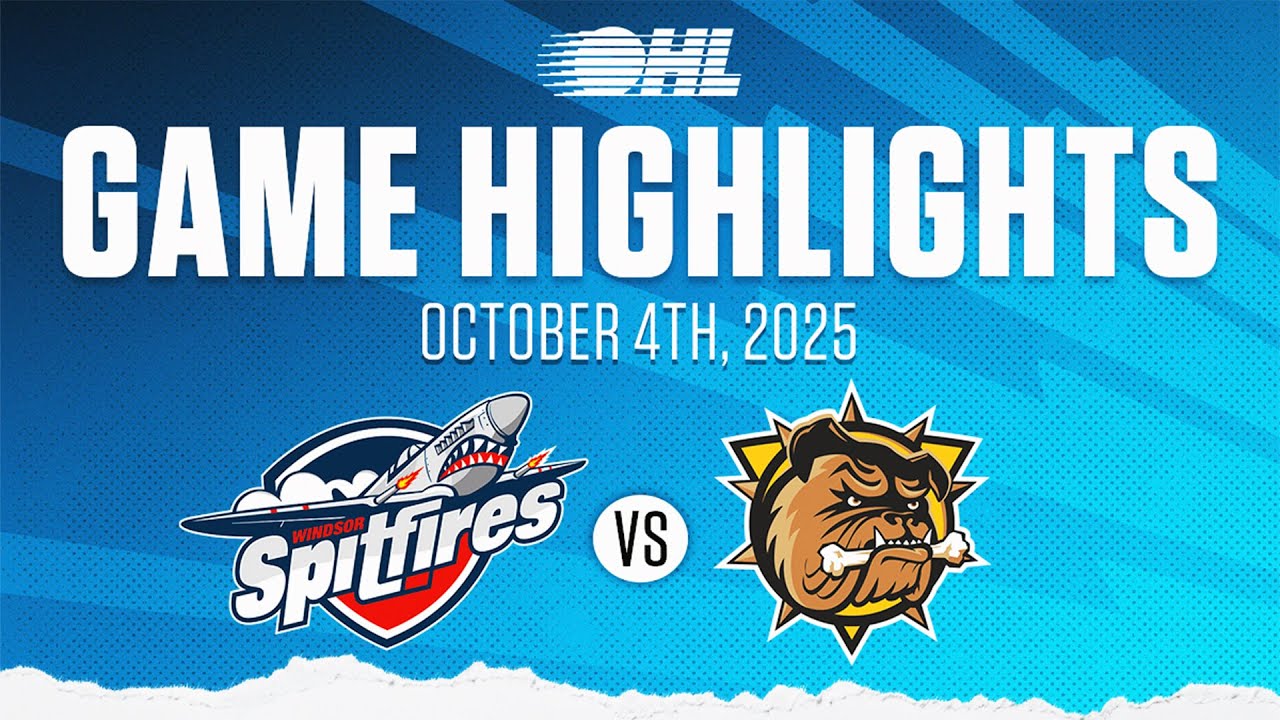 Лучшие моменты OHL: Windsor Spitfires против Brantford Bulldogs, 4 октября 2025 г.