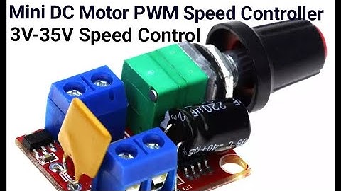 Mini DC Motor PWM Speed Controller 3V-35V Speed Control TEST