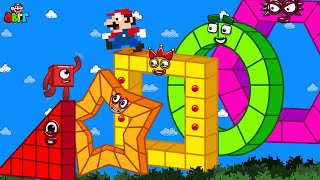 🔴 [LIVE] Pattern Palace: Can Mario and Numberblocks 1 beat STAR SHAPES Numberblocks Maze