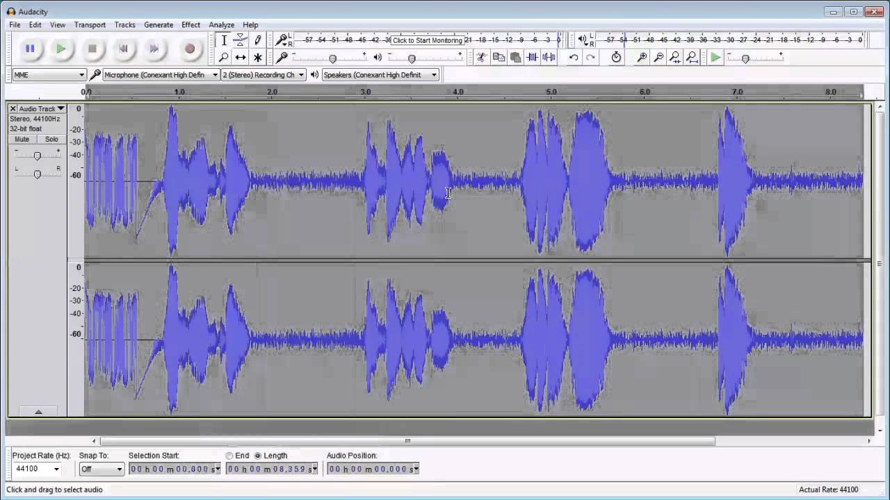 Первое Знакомство Audacity