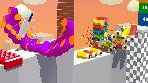 Slice it All 😱✨ All Levels Gameplay  Android , iOS  part 47