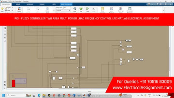 PID - FUZZY CONTROLLER TWO AREA MULTI POWER LOAD FREQUENCY CONTROL LFC MATLAB ELECTRICAL ASSIGNMENT