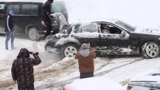 Mercedes Benz S-Class on snow