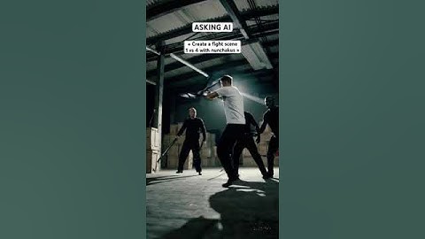 Asking SORA to create a fight scene 🤣#music #newmusic #askingai #fightscene #iafightscene