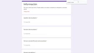 Translate a Google Form to another language.