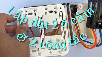 Lắp đặt 2 công tắc và 2 ổ cắm PANASONIC nhà cấp 4