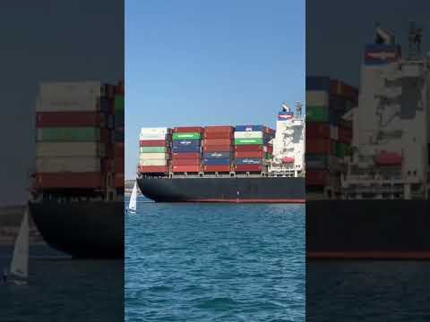 Tugboat operations at Port of Koper - Towing APL Austria Containership part.3 #shorts