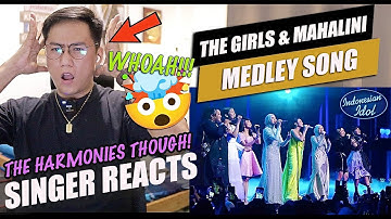 The Girls x Mahalini - Medley Song | RESULT & REUNION | INDONESIAN IDOL 2023 | SINGER REACTION