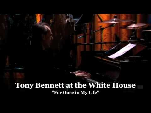 Tony Bennett at the White House honoring Stevie Wo...