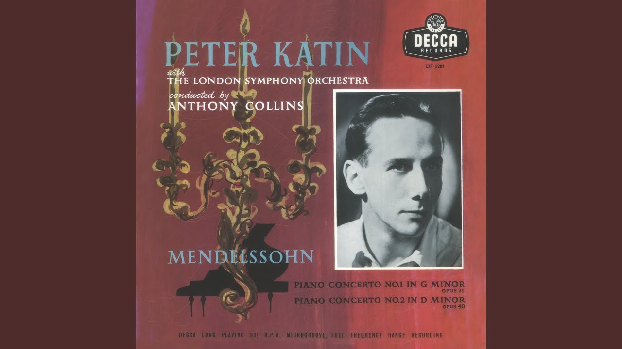 Ver Mendelssohn: Piano Concerto No. 2 in D Minor, Op. 40, MWV O11: 1. Allegro appassionato en YouTube