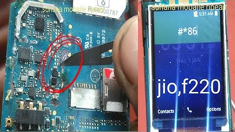 jio f220,*#68 key not working