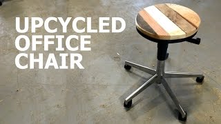 How to upcycle an office chair with pallet wood
