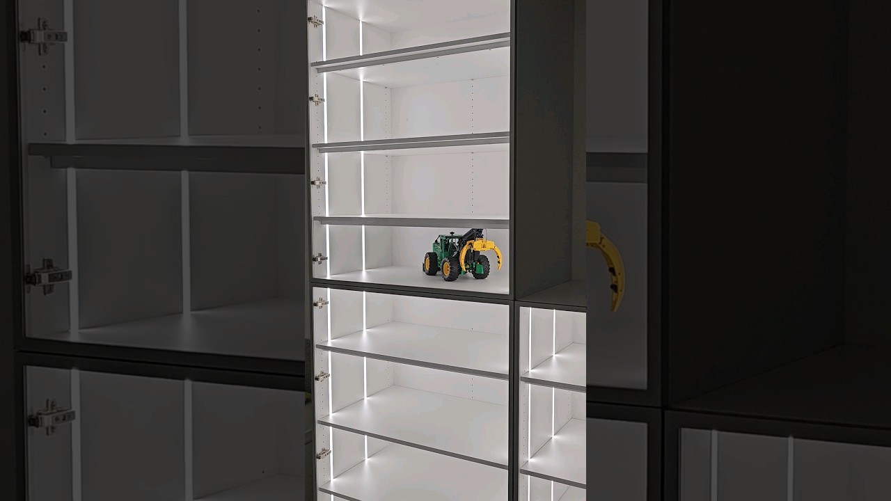 My new Custom Made LEGO Technic display | Carpenter: www.dobrystolar.sk | Lights: Häfele