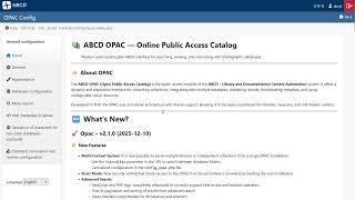OPAC Configuration Overview