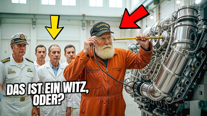 Experten konnten den komplizierten Schiffsmotor nicht reparieren bis der Admiral einen Veteran holte