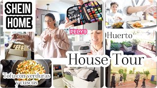 Vlog 🏡OS ENSEÑO MI CASA/Huerto/HAUL SHEIN HOGAR/RECETA SANA con TOFU/FAMILIA NUMEROSA