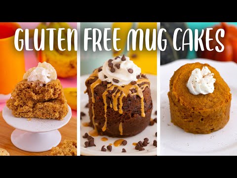 3 Vegan MUG CAKES  Eggless & Gluten Free!