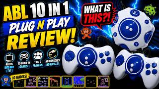 ABL 10 in 1 Built-In Games Plug n Play Review - 4 Player Unbranded Console