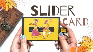 SLIDER CARD | Easy Step by Step Slider Card Tutorial | Card Making Idea 🔥😍