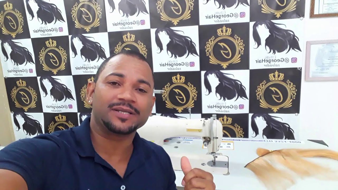 Como costurar cabelo na máquina de costura / Como tecer cabelo na máquina de costura