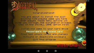 Daggerfall on Android. Installation guide using Magic Dosbox