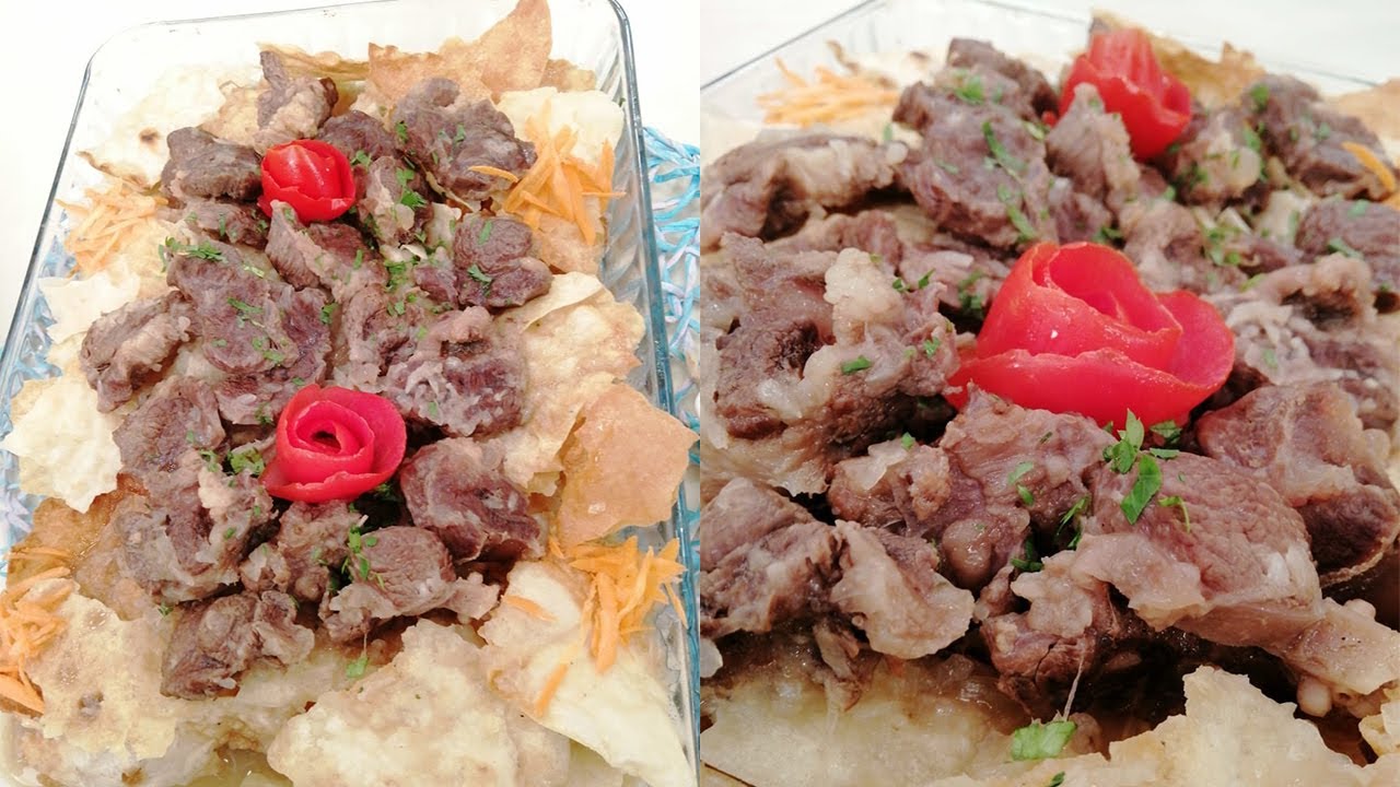 طريقة عمل فتة الرقاق | العزومة مع الشيف فاطمة أبو حاتي