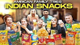 My American Family Tries Indian Snacks For the 1st Time