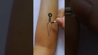 How To Make Tattoo Kunai On Hand With Pen