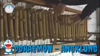 Lagu. Doraemon.  Versi.  Angklung