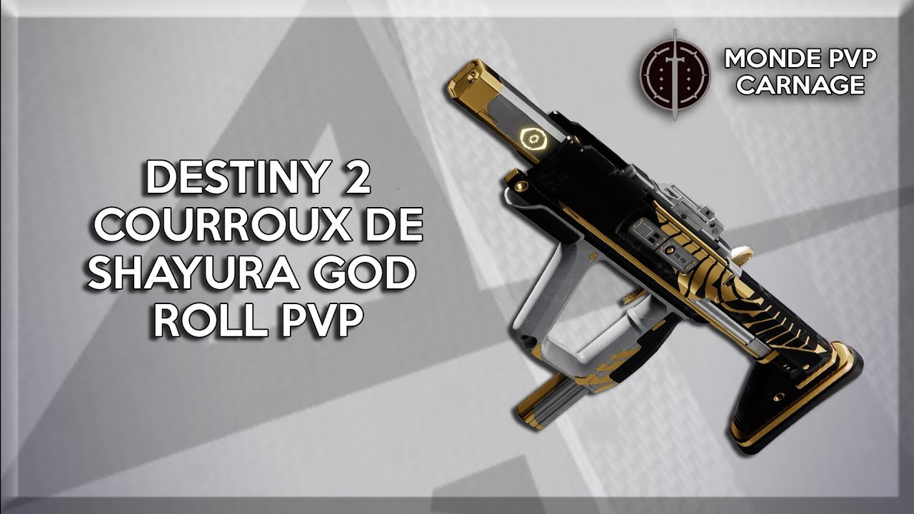 DESTINY 2 - COURROUX DE SHAYURA GOD ROLL PVP - YouTube