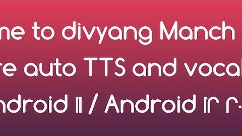 How To Configure Auto TTS And Vocalizer Tts2022