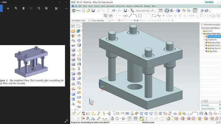 NX CAD | Part & Assembly Design | Tutorial # | Press Tool Assembly