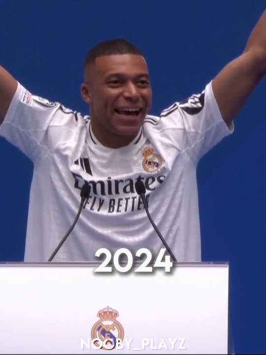 Uno Dos Tres Hala Madrid 2024 vs 2009 ⚪️🇪🇸 | #shorts #football #realmadrid #mbappe #ronaldo