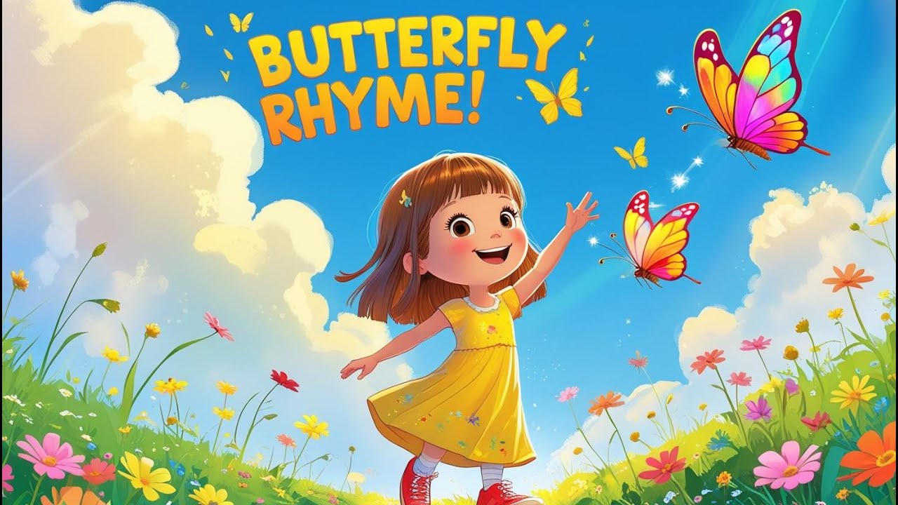 Butterfly Rhyme Butterfly Rhyme | Fun & Happy Song for Kids | Ray’s Garden Adventure ...