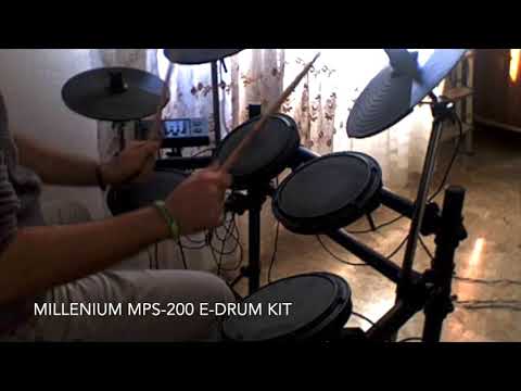 Muslo Destrucción monitor Millenium MPS 200 E-Drum Kit - YouTube
